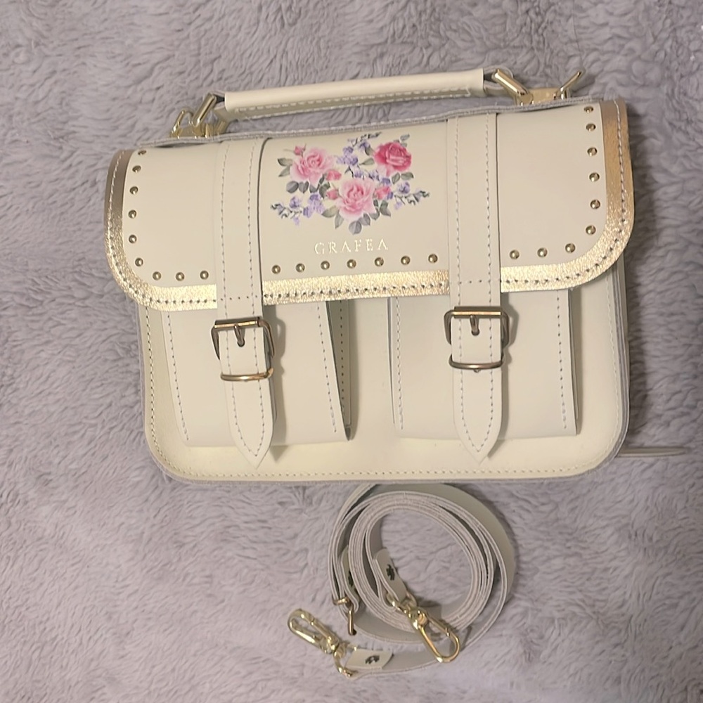 Grafea Floral Leather Mini Satchel